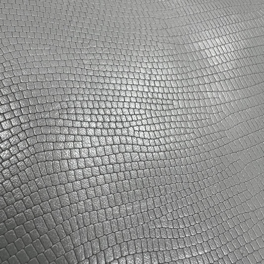 Italian Leather Hide | Gray Lizard image 0