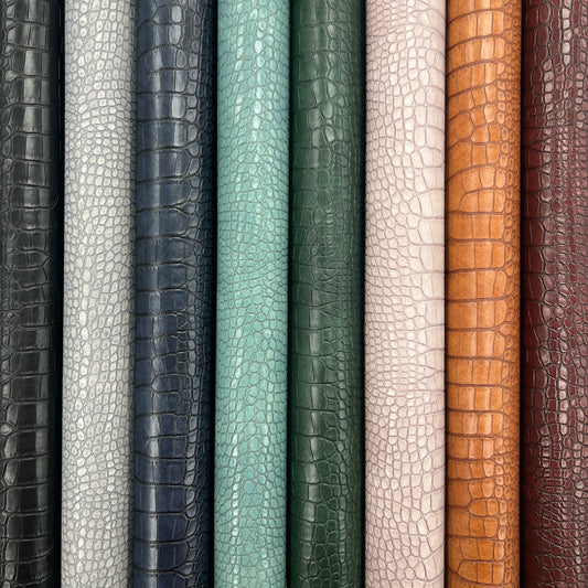 Faux Leather | Large Scale Crocodile image 0