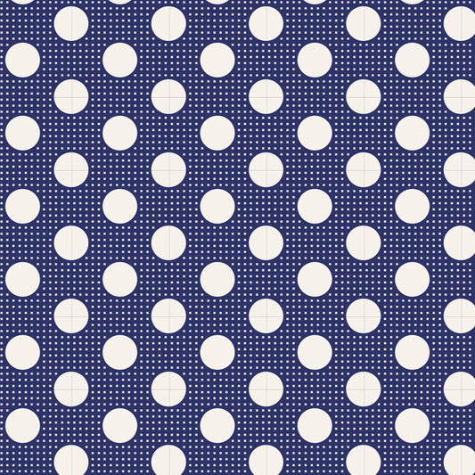 Night Blue Medium Dots | Cotton Lining by Tilda image 0