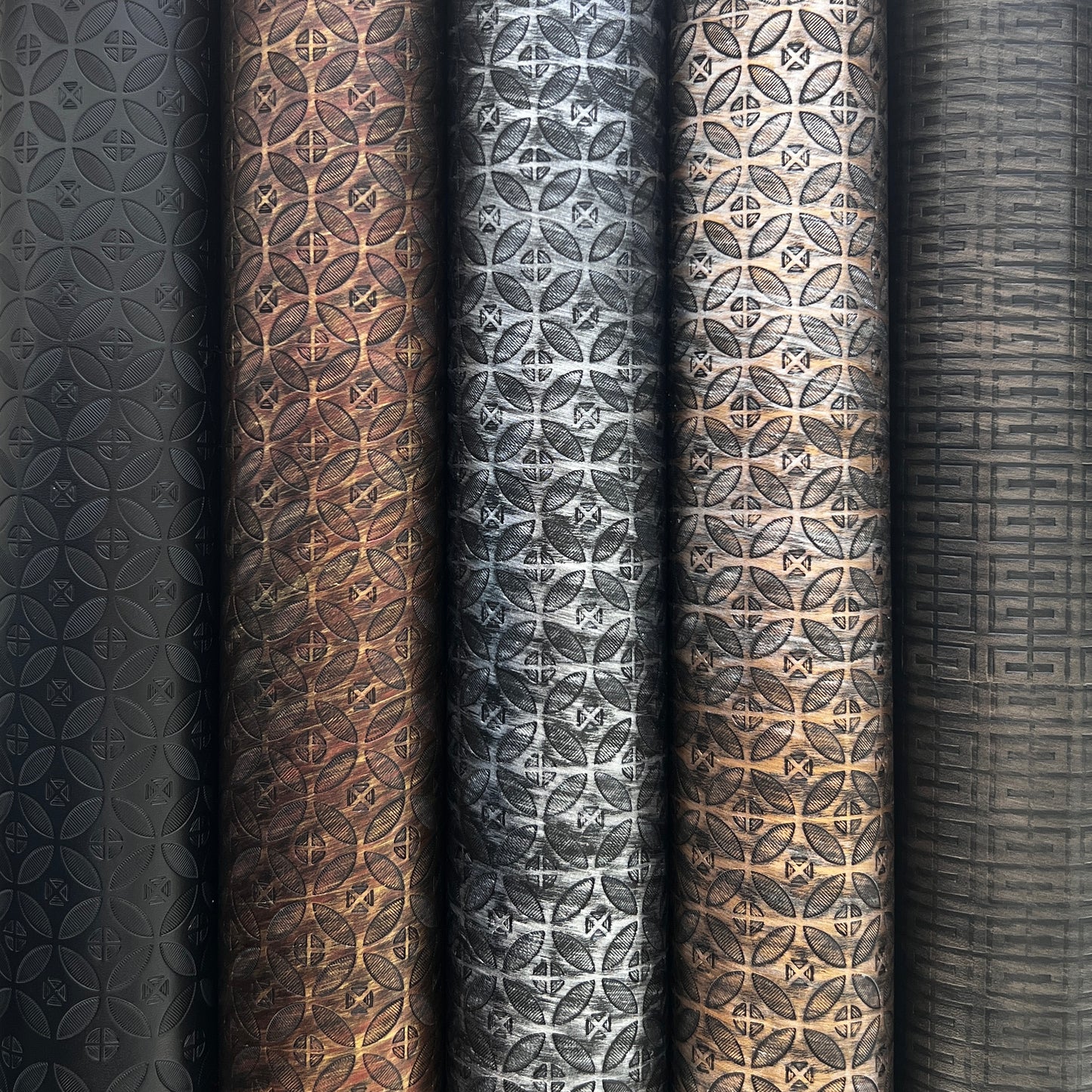 Misprinted Faux Leather | Geometric image 0