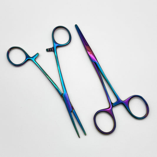 5.5" Prismatic Rainbow Hemostat image 0
