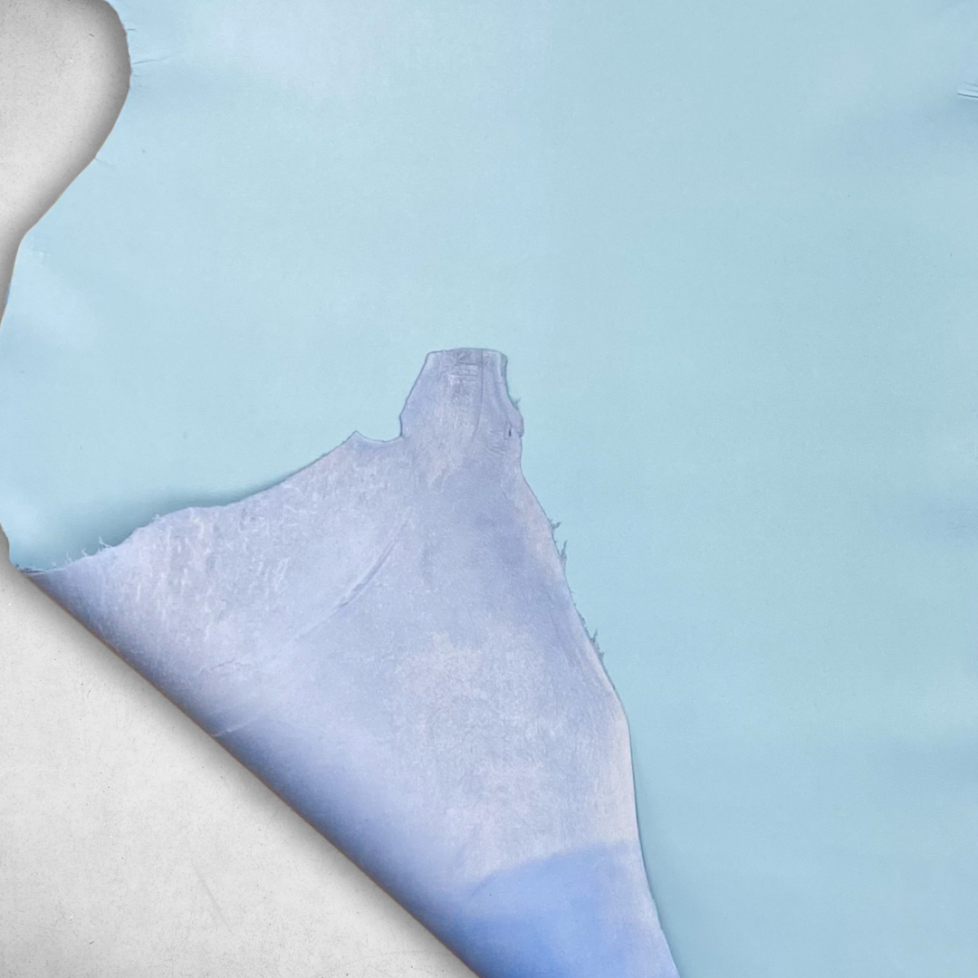 Italian Leather Hide | Robin Egg Blue image 2