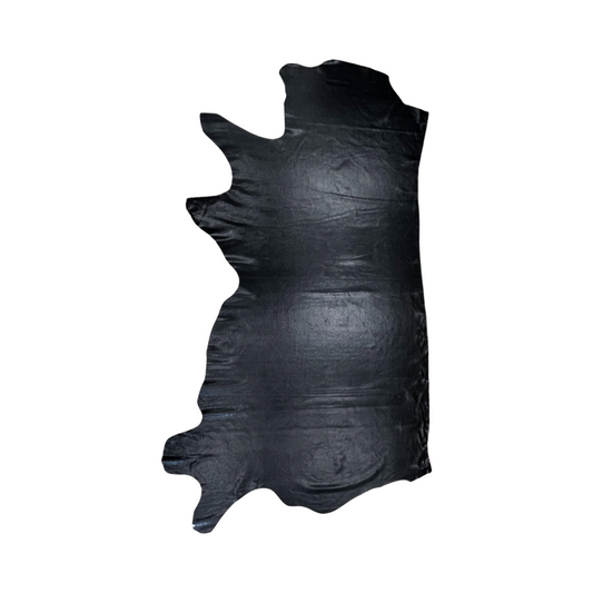 Italian Leather Hide | Black Lizard image 1