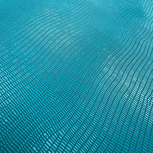 Italian Leather Hide | Seafoam Lizard (Blue) image 0