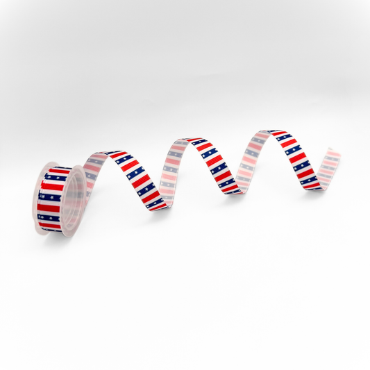 1/2" Grosgrain Ribbon – Stars & Stripes