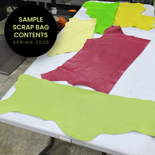 Italian Leather Scrap Bundle