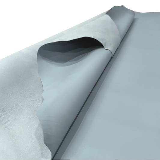 Italian Leather Hide – Steel Blue