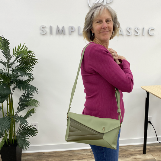 Smooth Faux Leather – Sage Green