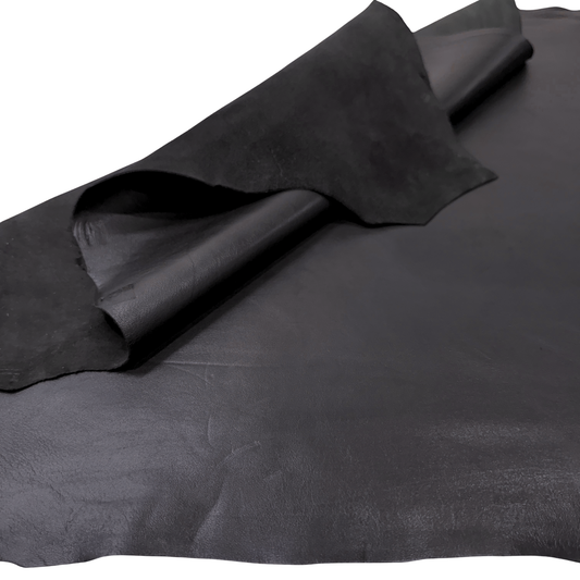 Italian Leather Hide – Vintage Black