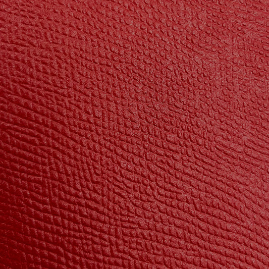 Italian Leather Hide | Textured Red (Pebbled) image 0