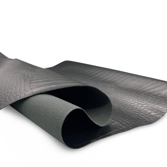 Faux Crocodile | Glossy Black image 1