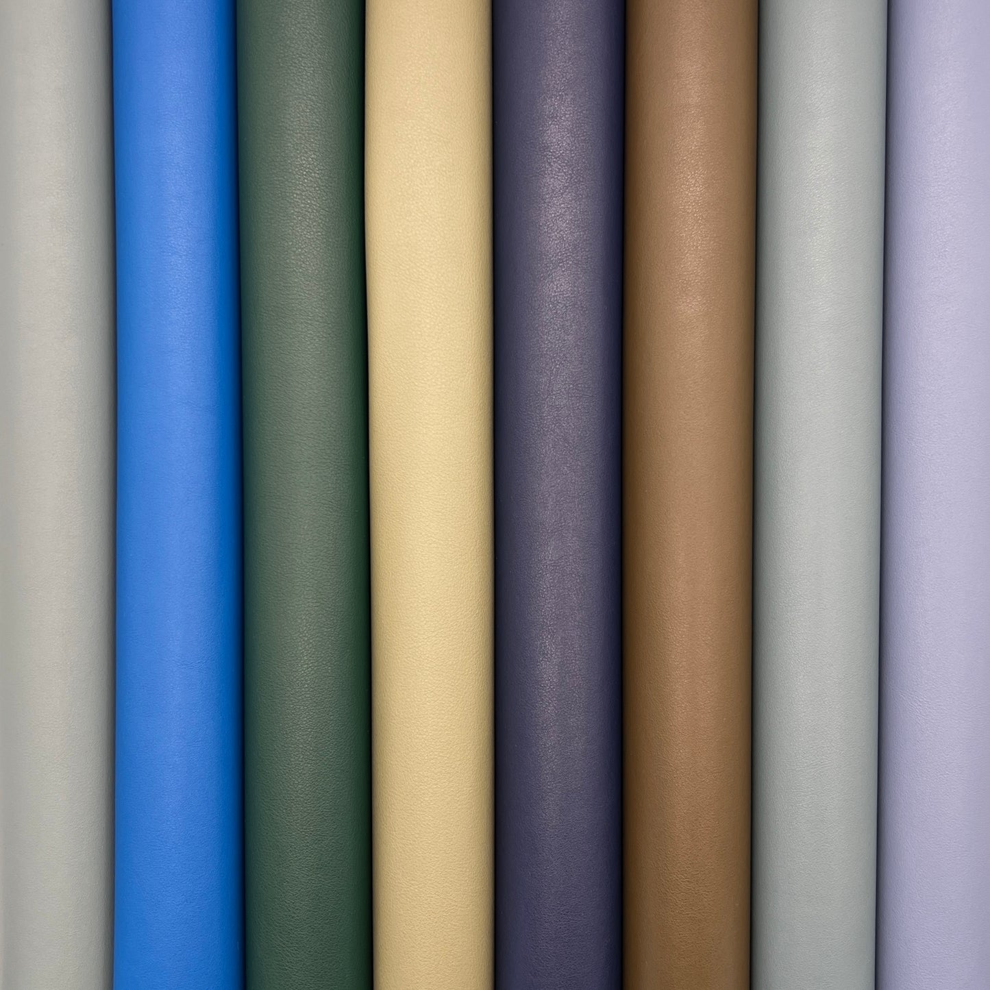 Smooth Faux Leather – Steel Blue