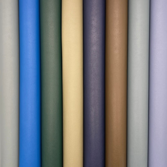 Smooth Faux Leather – Bright Blue