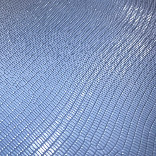 Italian Leather Hide | Periwinkle Lizard (Purple) image 0