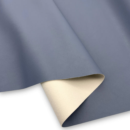 Smooth Faux Leather – Steel Blue