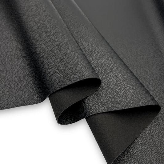 Textured Faux Leather – Black