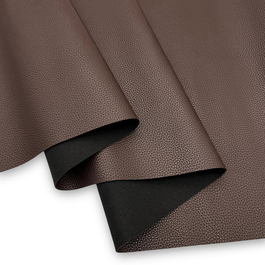 Textured Faux Leather – Dark Brown