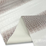 Faux Crocodile | Brown/White image 0