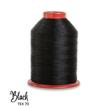 TEX 70 Bonded Nylon Thread | Black image 0