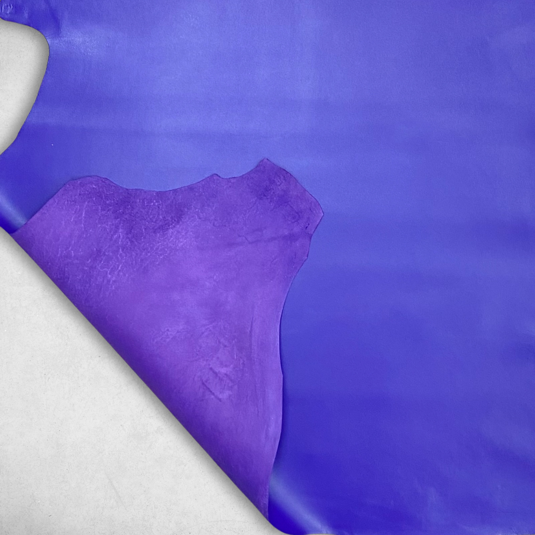 Italian Leather Hide | Eggplant (Purple) image 2