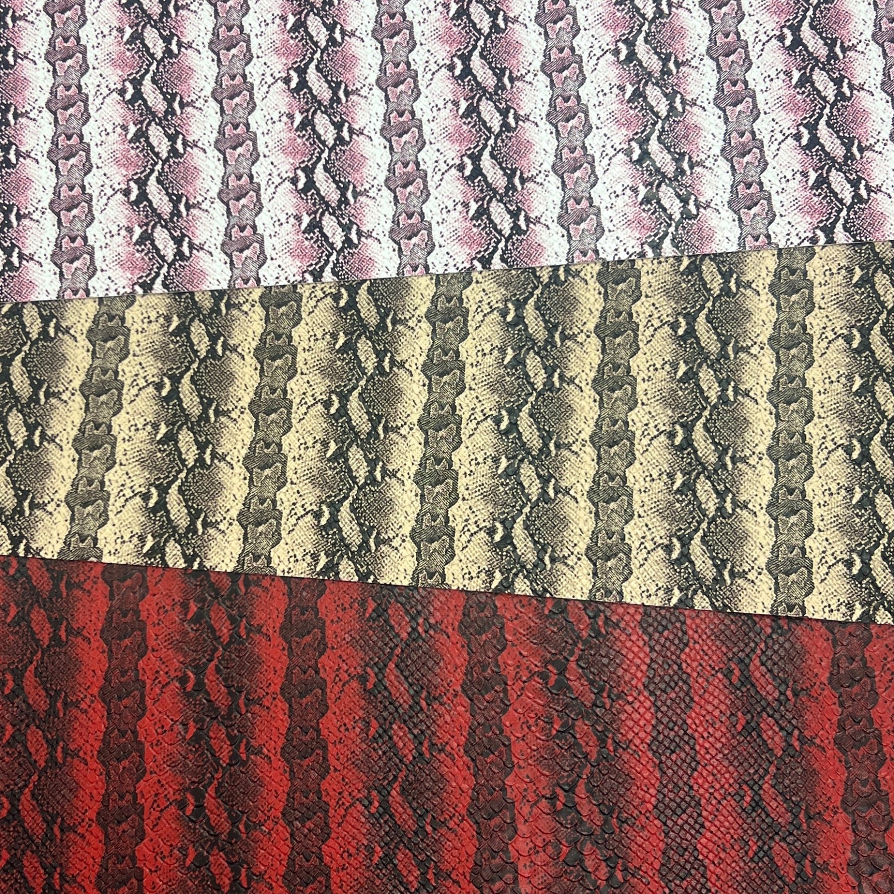 Faux Leather | Small Print Snake image 0