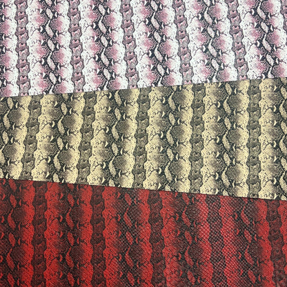 Faux Leather | Small Print Snake image 0
