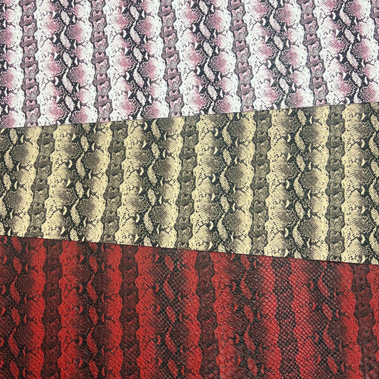 Faux Leather | Small Print Snake image 0