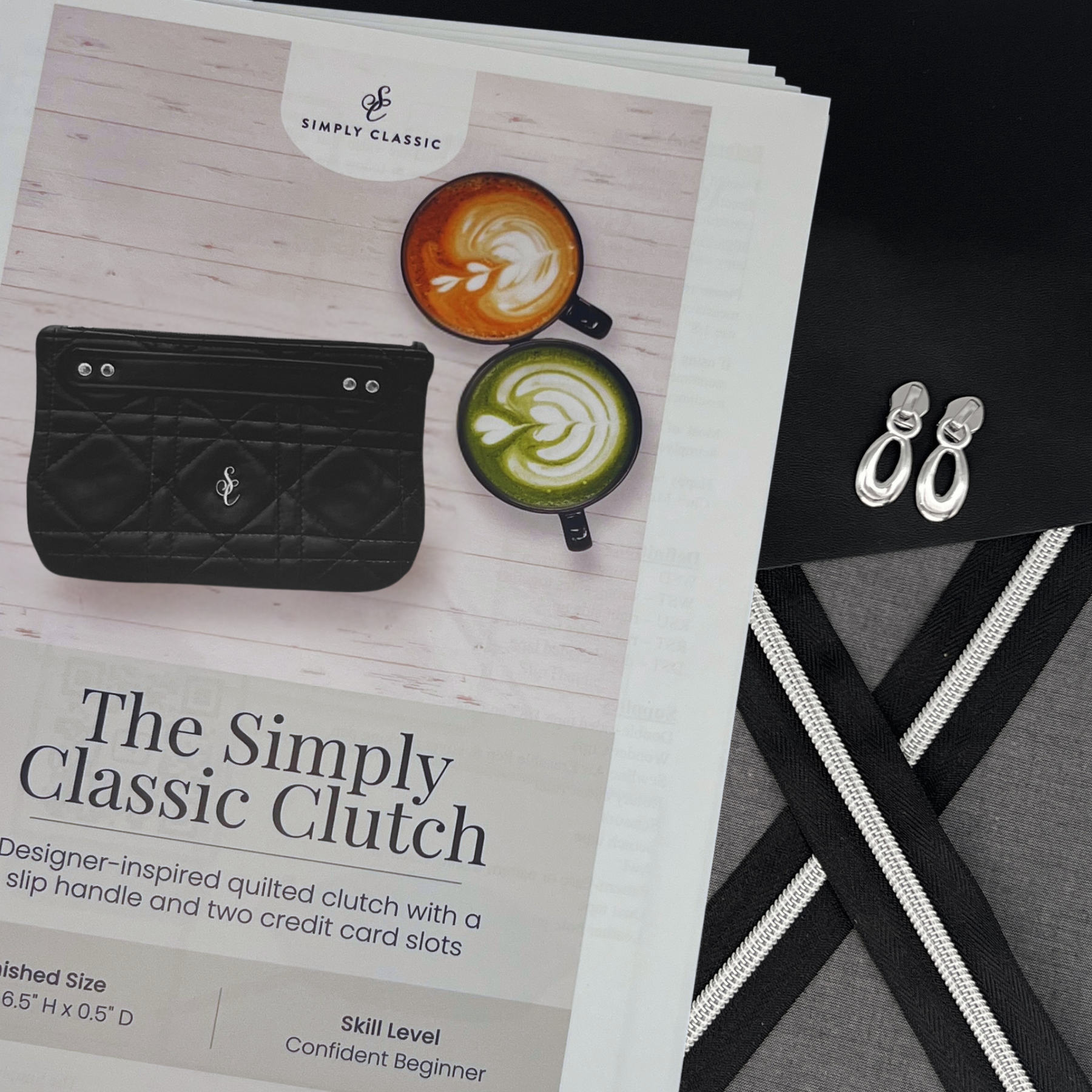 Italian Leather Makers Kit | The Simply Classic Clutch image 0
