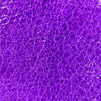 Italian Leather Hide | Purple Crackle image 0