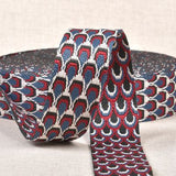 Peacock Feather Webbing | Blue/Red image 0