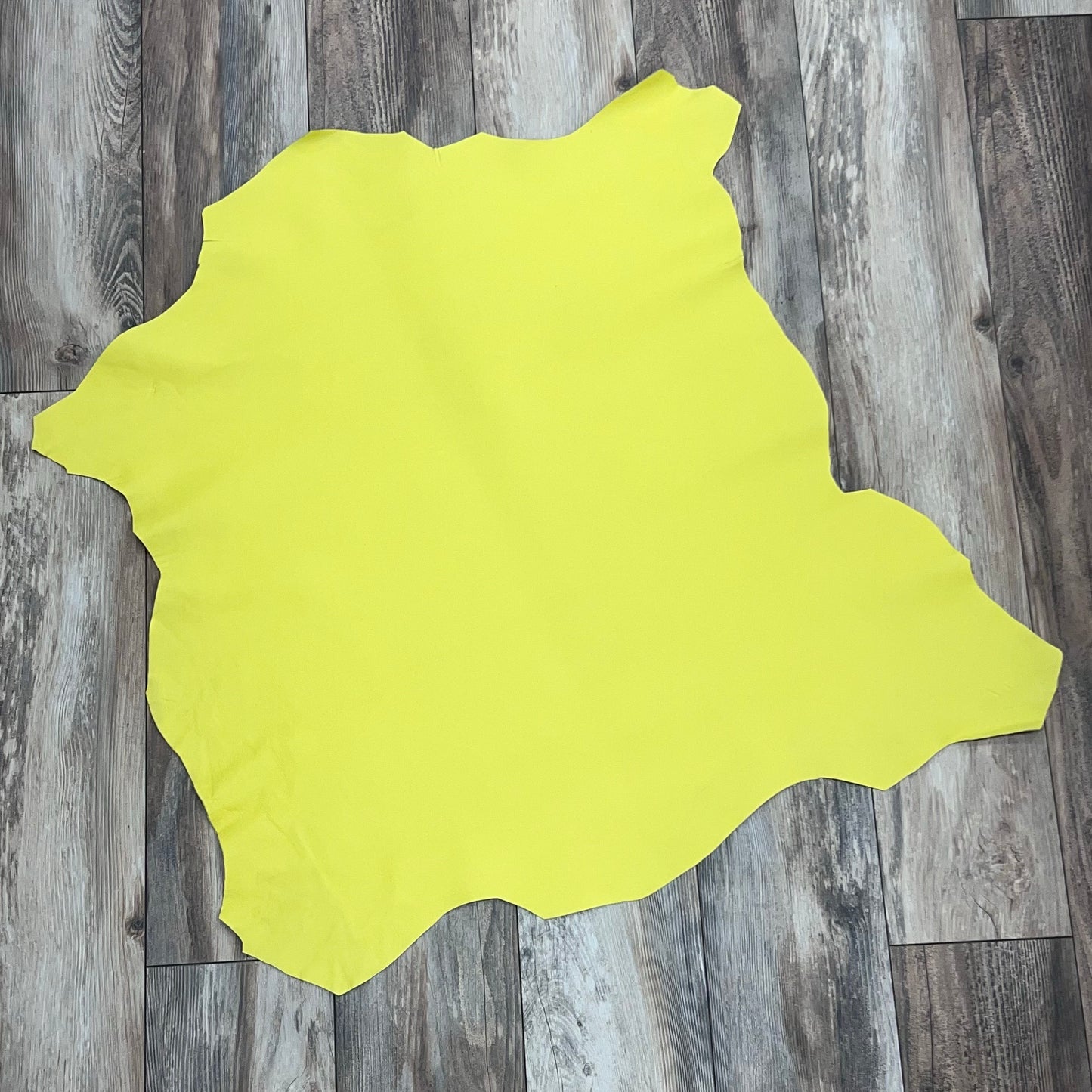 Italian Leather Hide | Bright Yellow image 1