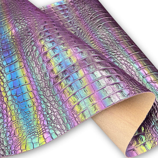 Iridescent Faux Crocodile image 5