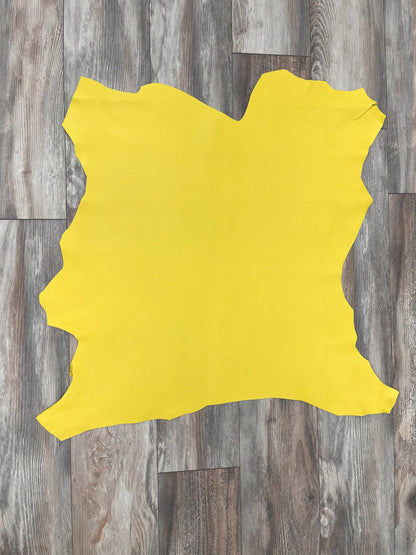 Italian Leather Hide | Sunshine (Yellow) image 1