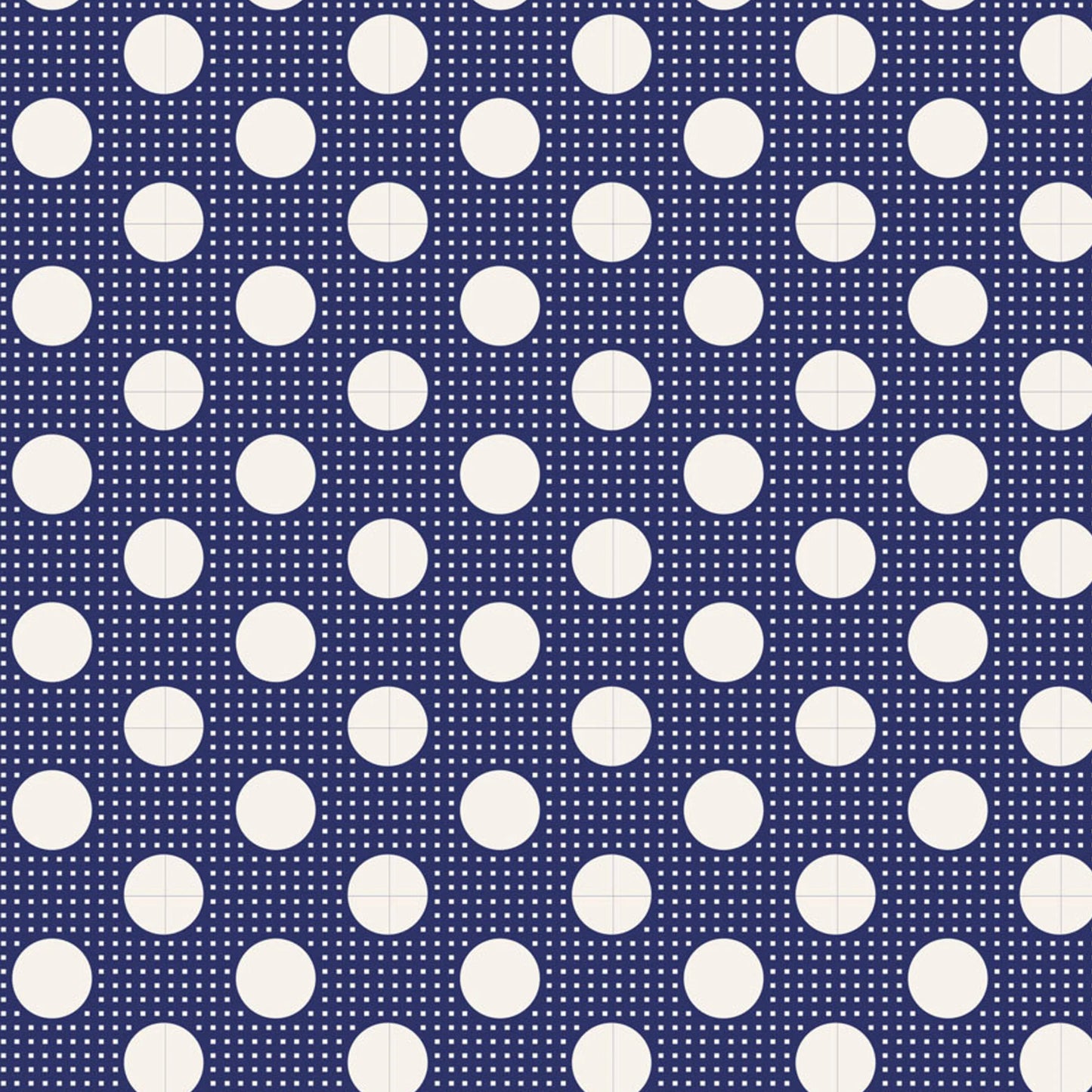 Night Blue Medium Dots | Cotton Lining by Tilda image 0