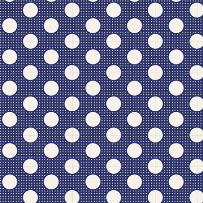 Night Blue Medium Dots | Cotton Lining by Tilda image 0