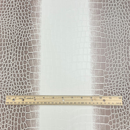 Faux Crocodile | Brown/White image 1