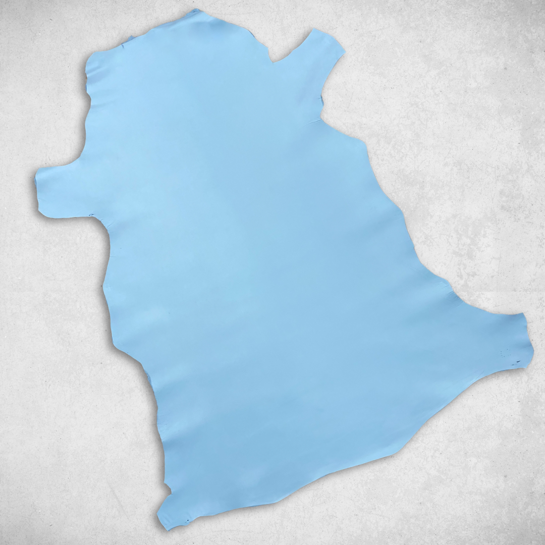 Italian Leather Hide | Robin Egg Blue image 1