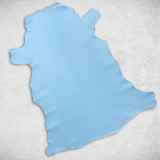 Italian Leather Hide | Robin Egg Blue image 1