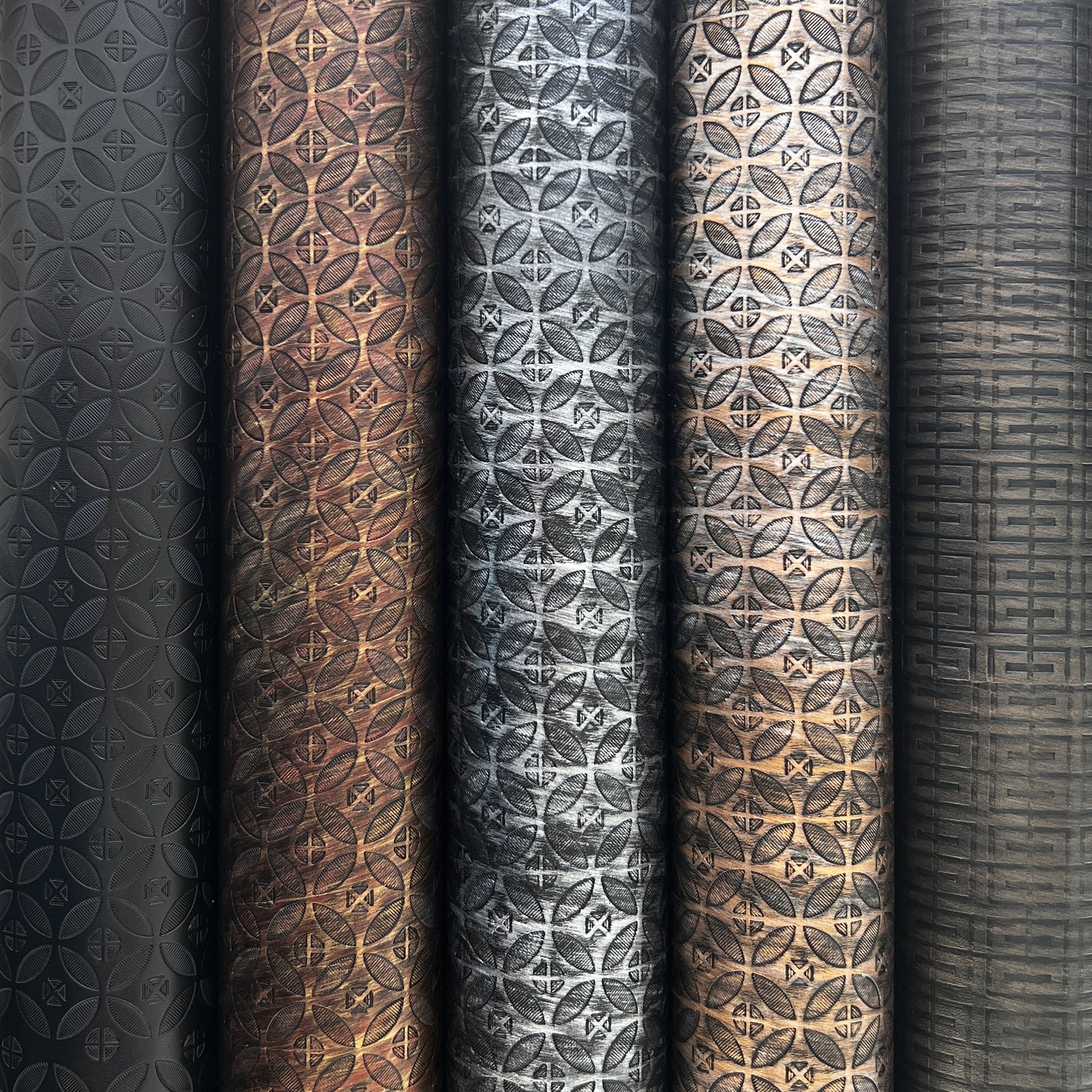 Misprinted Faux Leather | Geometric image 0