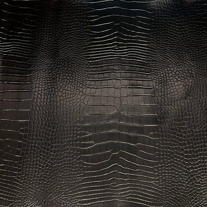 Faux Crocodile | Glossy Black image 0