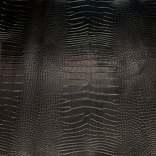 Faux Crocodile | Glossy Black image 0
