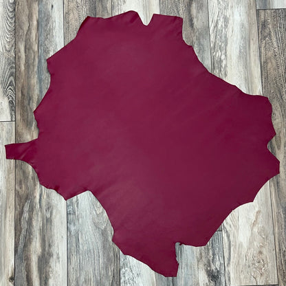 Italian Leather Hide | Rich Red image 1