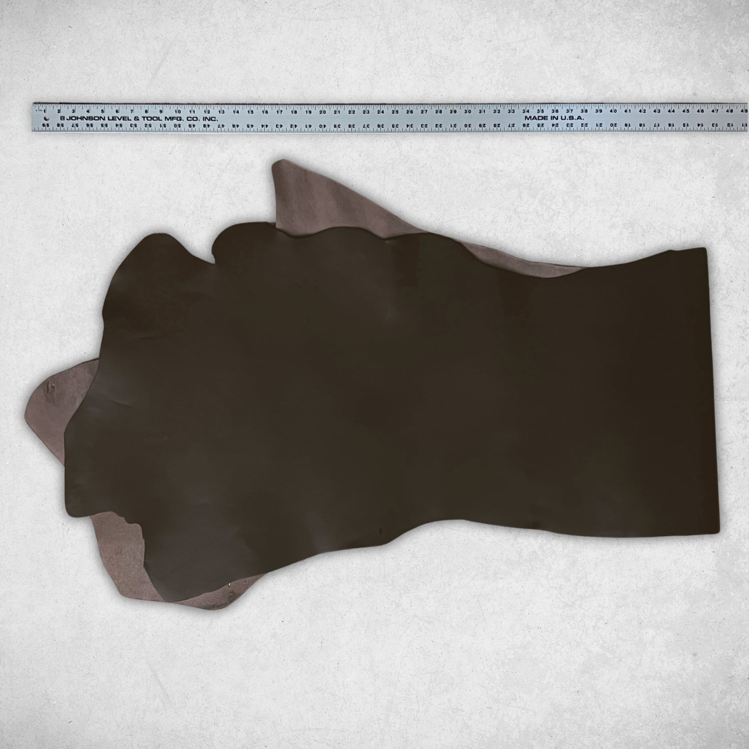 Vegetable Tanned Leather Hide | Dark Brown image 2