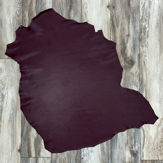 Italian Leather Hide | Burgundy image 1