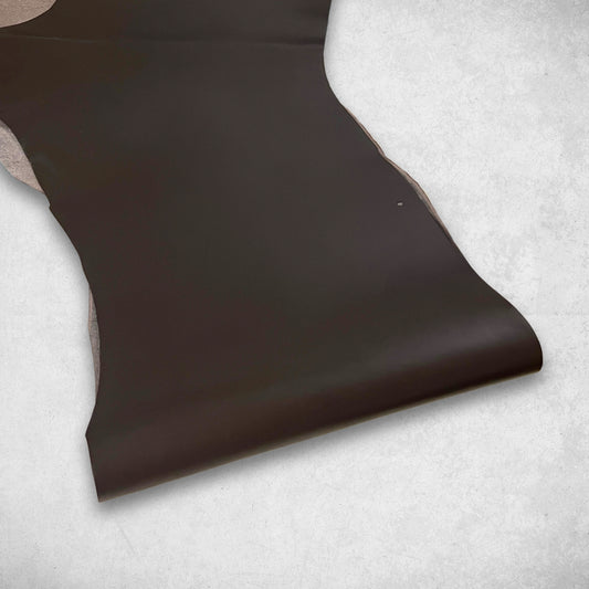Vegetable Tanned Leather Hide | Dark Brown image 1