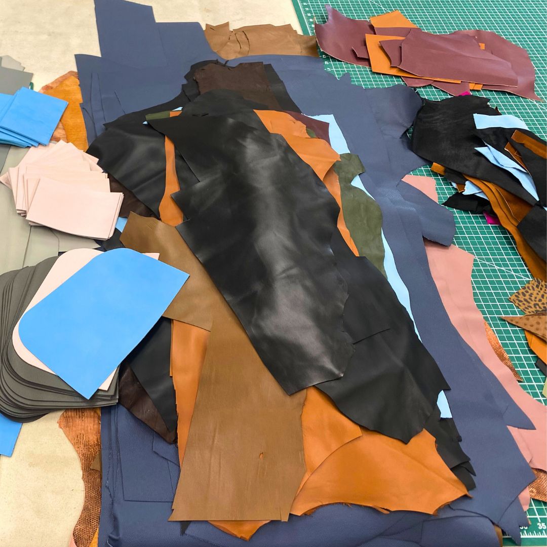 Italian Leather Scrap Bundle image 1