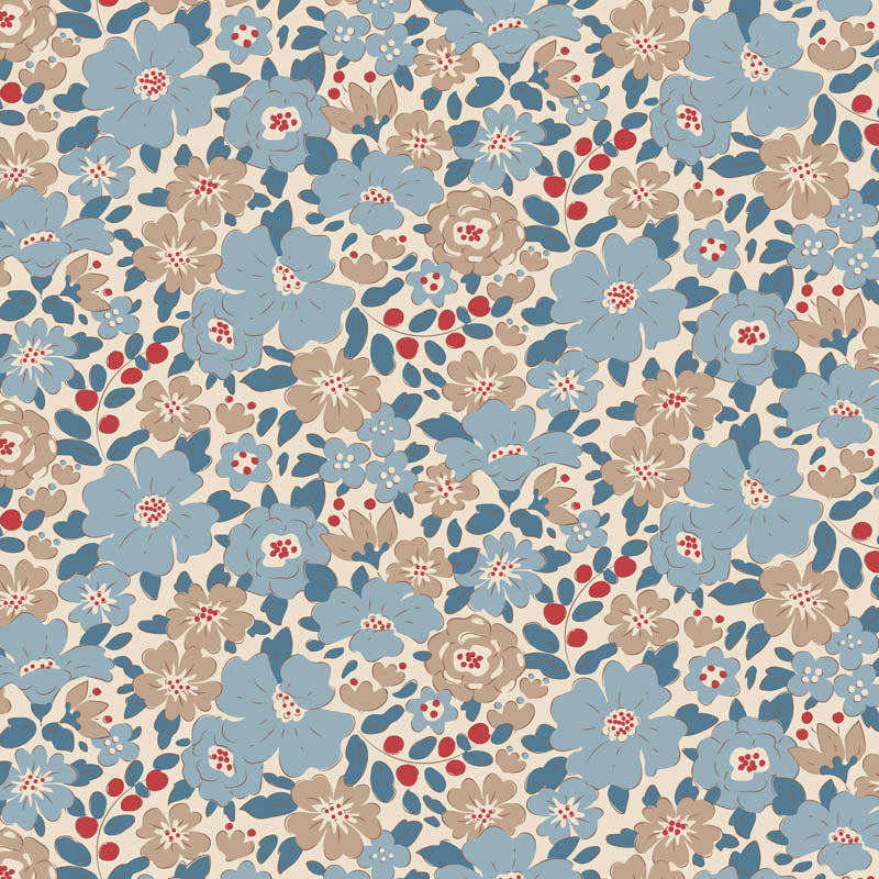 Harper Blue | Cotton Lining by Tilda image 0