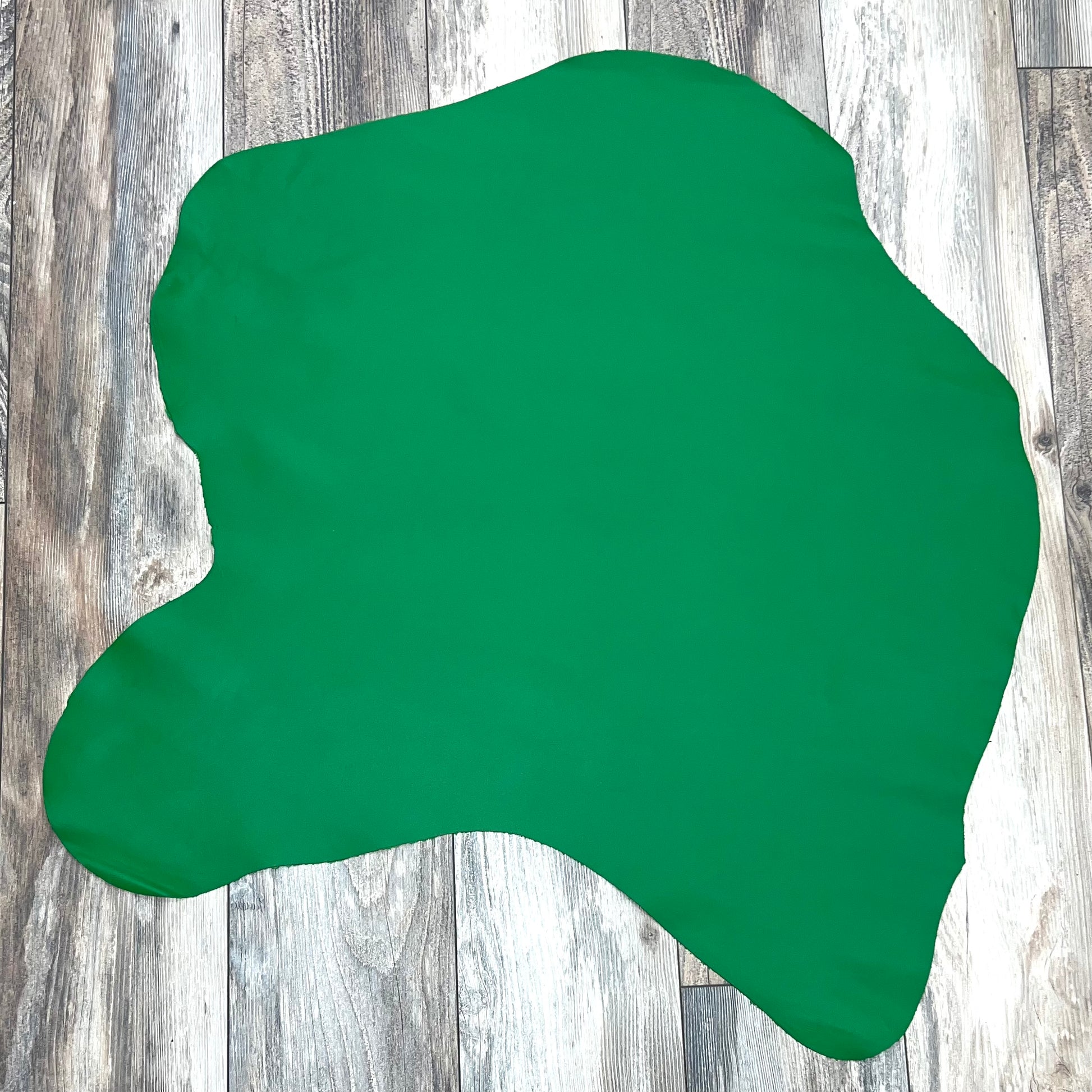 Italian Leather Hide | Emerald Green image 1