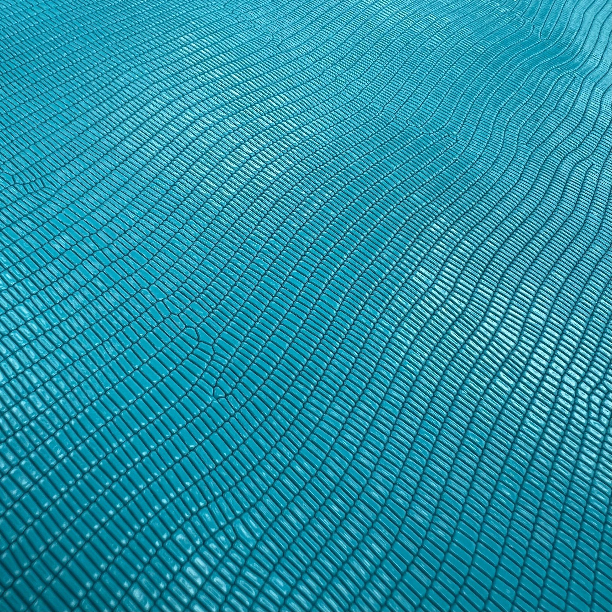 Italian Leather Hide | Seafoam Lizard (Blue) image 0