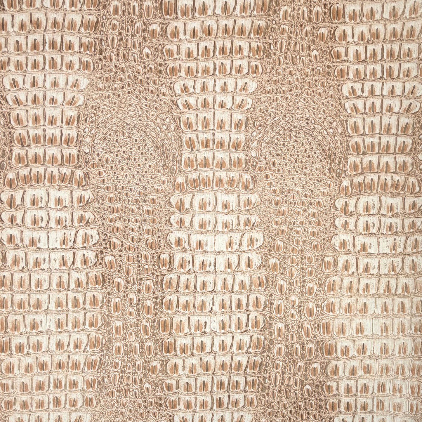 Aged Matte Faux Crocodile – Champagne